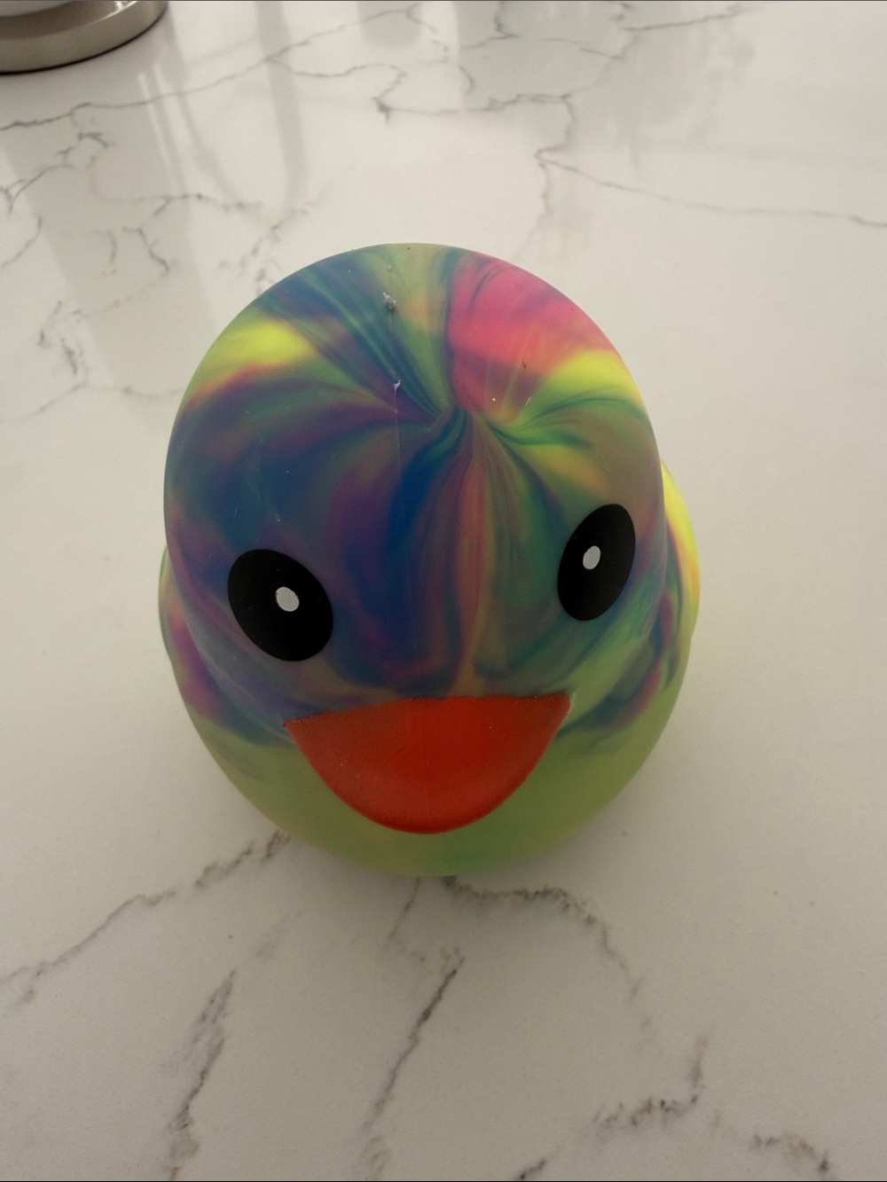 Squeezy Duck jumbo viral squeezy tie-dye sunny day